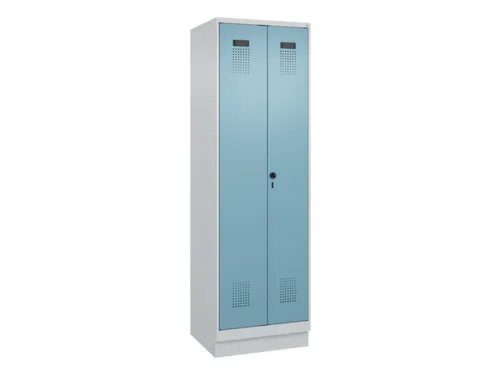 PBM-locker,HxBxD 1950x600x500mm,2vak,vak B 300mm,draaigrendel