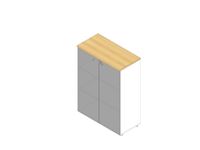 vitrinekast HxBxD 1232x900x450mm z. frame 2xhouten vloer 3 OH