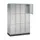 lockerkast,HxBxD 1950x1220x500mm,4x3vakken,cil.-slot,sokkel