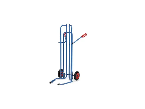 Banden steekwagen 2032A 200kg RAL5007 met aanlooprollen