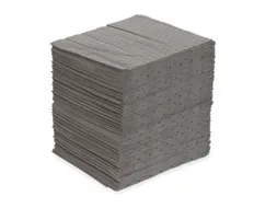 sorbent,mat,LxB 240x200mm,opnamecapaciteit 38l/VE,vlies,donkergrijs