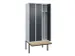 locker voor scheiding van kleding,HxBxD 2120x900x815mm,3vak