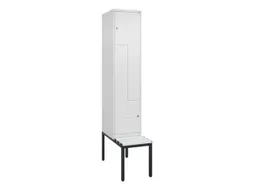 Z-garderobekast,HxBxD 2120x400x815mm,2vak,vak B 400mm,cil.-slot