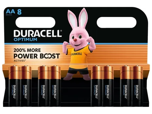 Batterij Duracell Optimum 8xAA Alkaline 1.5V