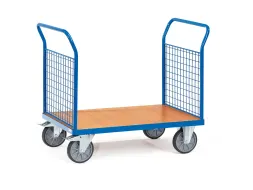 Dubbele Kopwandwagens 1522 Draadgaas 600kg 1000x700mm Ral5007 Hout