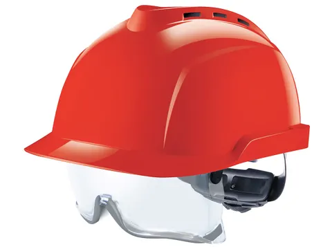 MSA V-Gard 930 geventileerde veiligheidshelm Rood