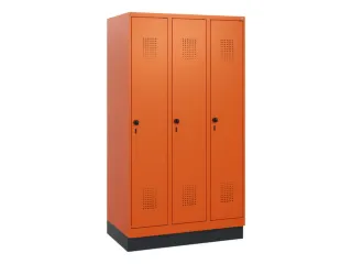 schoollocker,HxBxD 1630x900x500mm,3vak,vak B 300mm,draaigrendel,sokkel - 2