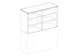 kantoorstelling,opbouwelement,HxBxD 1070x1200x445mm,CC-zwart
