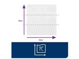 Servetten Tork 477402 Advanced 2-laags 33x33cm 1/8 vouw wit 200st. - 8