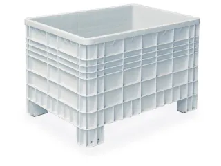 Stapelcontainer Pe 800x1200x800mm 520 liter 350kg 4 Poten Grijs - 1