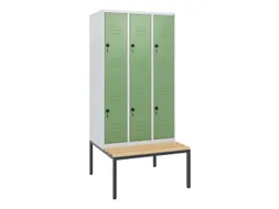 Dubbeldekse dekenkist,HxBxD 1950x900x815mm,3x2vak.,vak B 300mm