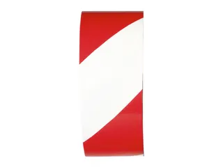 Markeertape Vinyl L 33M B 50Mm Rood/wit - 1