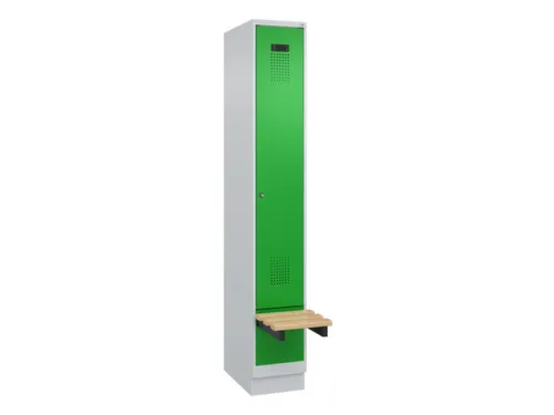 locker met bank,HxBxD 1950x300x815mm,1vak,vak B 300mm,cilinderslot