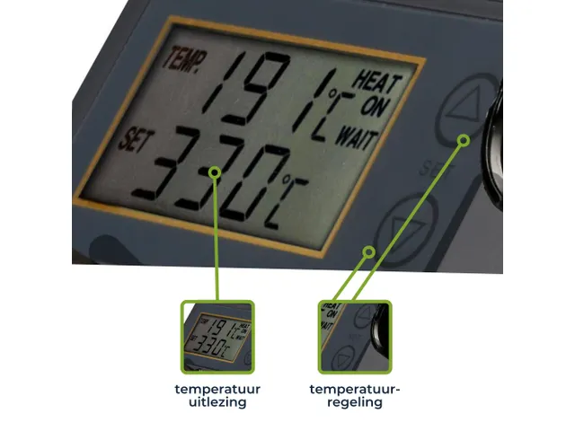 Soldeerstation Met Lcd & Keramisch Verwarmingselement 48W 150 - 450°C