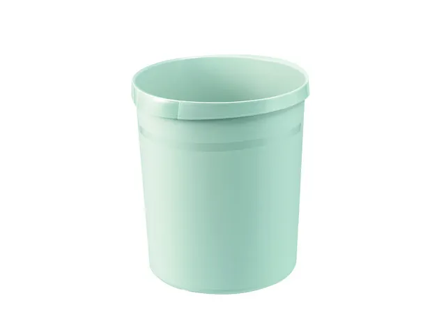 Papierbak kunststof 18 Liter, lichtgrijs, hoogte 31 cm