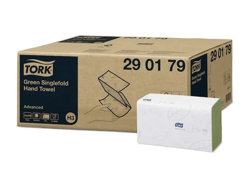 Tork 290179 Handdoek Singlefold H3 Z-vouw Advanced Groen 15x250 vel