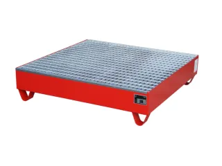 Systeem-Opvangbak Rood 4x 200l 216l 285x1200x1200mm Rooster - 1