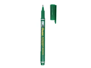 Pentel NF450-D Permanente marker Extra Fijne punt 1,2mm Groen - 3