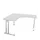 bureau in vrije vorm,HxBxD 740x1400x1400mm,vrije vorm,MP-lichtgrijs