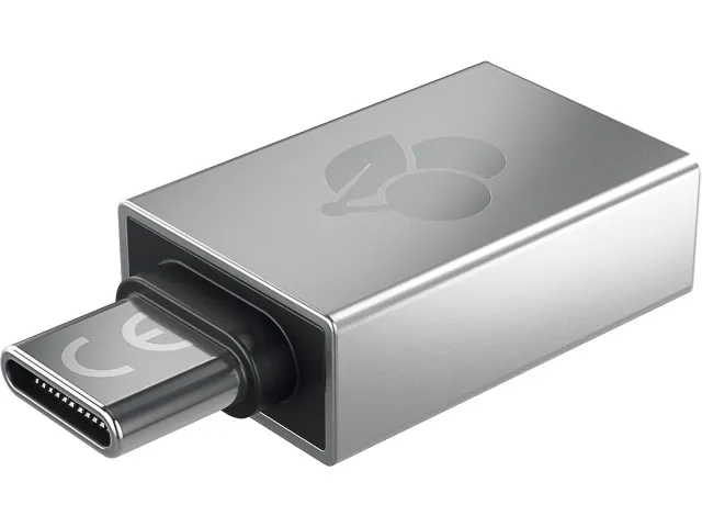 Adapter Usb-A Usb-C 61710036 zilver aluminium