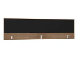 opzetpaneel,v. bureau,aanbouw achter,B 2000mm,NT-cherry,BN8033-zwart