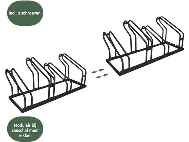 Fietsenrek Zwart 4 Fietsen BS400