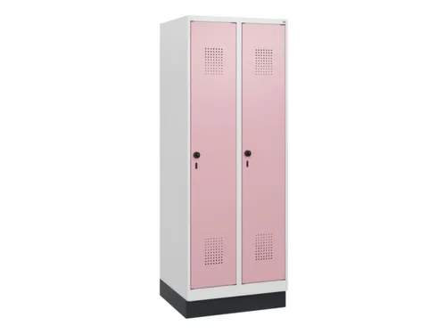 schoollocker,HxBxD 1630x600x500mm,2vak,vak B 300mm,draaigrendel,sokkel