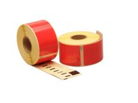 Dymo Compatible Label 99012 36x89mm Rood