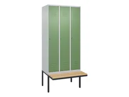 locker voor scheiding van kleding,HxBxD 2120x900x815mm,3vak