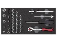 R22150006 Dopsleutelset 1/4 inch 2/6 CT module 37-delig