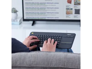 Wireless Touch Keyboard K400 Plus - Zwart, Belge (Azerty) - 9
