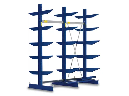 Draagarmstelling 2480x2557x1320mm 2x6etages 420kg/etage Ral5010