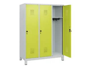 schoollocker,HxBxD 1630x1200x500mm,3vak,vak B 400mm,draaigrendel - 1