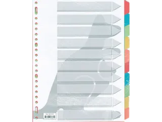 Tabbladen Kangaro A4 23-gaats PE405M 5-delig assorti karton - 3