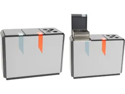 Brandveilige Afvalscheidingsunit Recyclostar 3 165 Liter