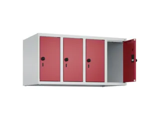 opzetkast,v. locker,4vak.,vak B 250mm,HxBxD 500x1000x500mm,vleugeldeur - 2
