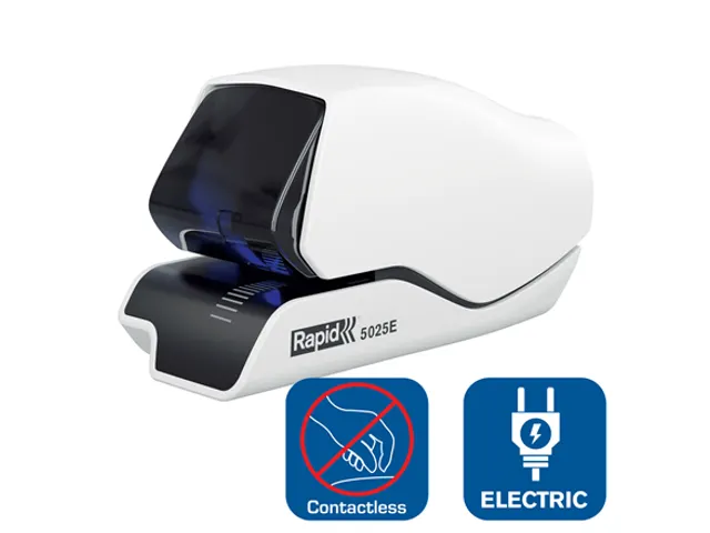Nietmachine Elektrisch Rapid 5025e Max 25vel zwart/wit contactloos