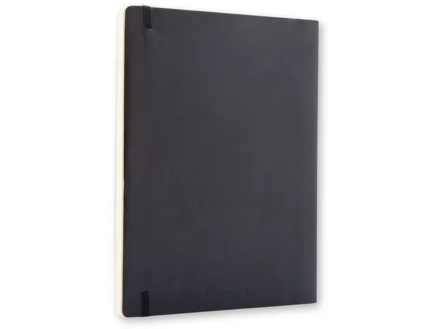 Notitieboek Moleskine XL 190x250mm blanco soft cover zwart