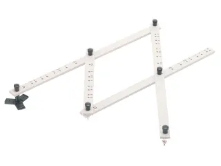 Pantograaf Rumold P4 hardhout lengte 34cm grijs gespoten - 2