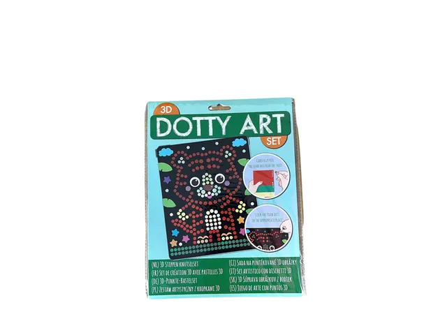 Knutselset 3D Dotty art assorti