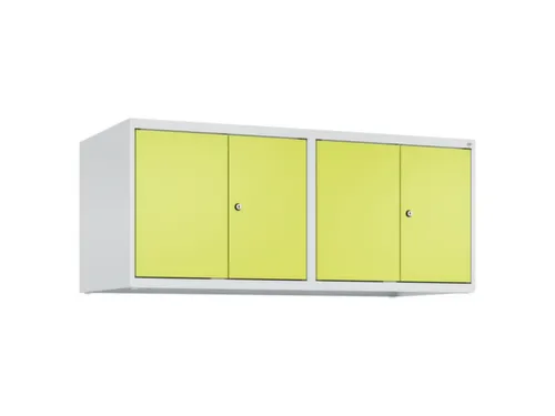 opzetkast,v. locker,4vak.,vak B 300mm,HxBxD 500x1200x500mm,vleugeldeur