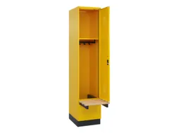 locker met bank,HxBxD 1950x400x815mm,1vak,vak B 400mm,cilinderslot