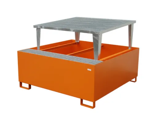 opvangbak,v. 1xIBC,opvangvol. 1000l,HxBxD 1083x1460x1460mm,m. aftapbok