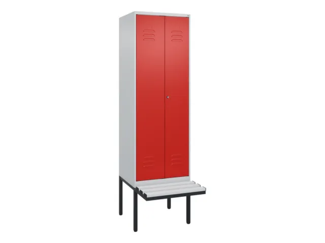 locker voor scheiding van kleding,HxBxD 2120x600x815mm,2vak