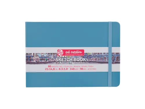 Schetsboek Talens Art Creation 80 witte vellen 140gr 210x150mm blauw