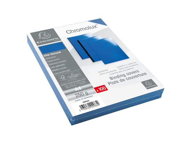PK100 inbindkaft CHR OME 230g A4 blauw