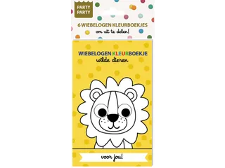 Interstat Party Party Wiebelogen 6 Uitdeel-kleurboekjes Wilde dieren - 2