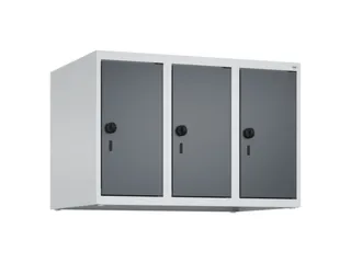 opzetkast,v. locker,3vak.,vak B 250mm,HxBxD 500x750x500mm,vleugeldeur - 1