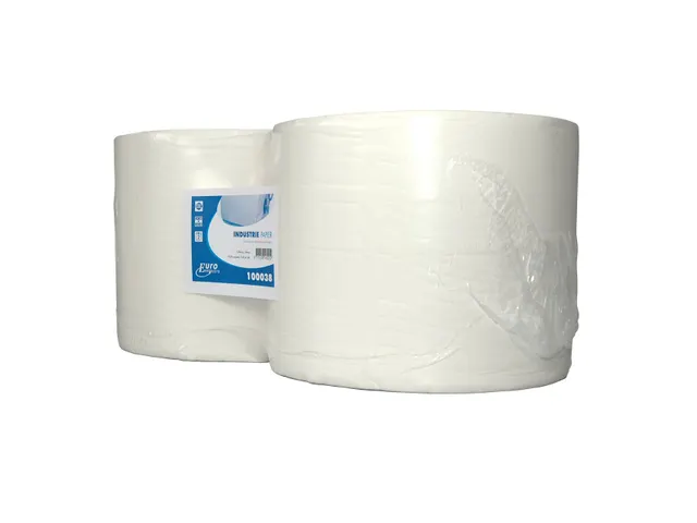 Chiffon de nettoyage Record Recyclé 2 épaisseurs blanc