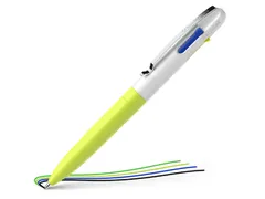 Balpen Schneider Take 4 Neon geel/wit